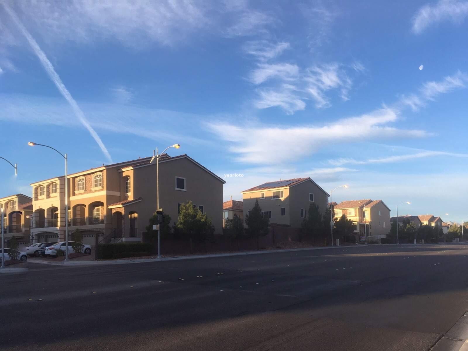 Early Morning Moon in Las Vegas